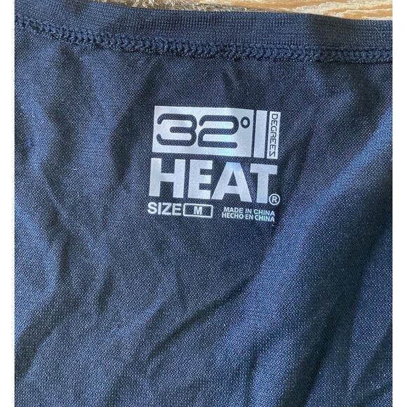 NWT 32 Degrees Heat Long Sleeve Top Size Medium Women’s Black - Picture 3 of 9
